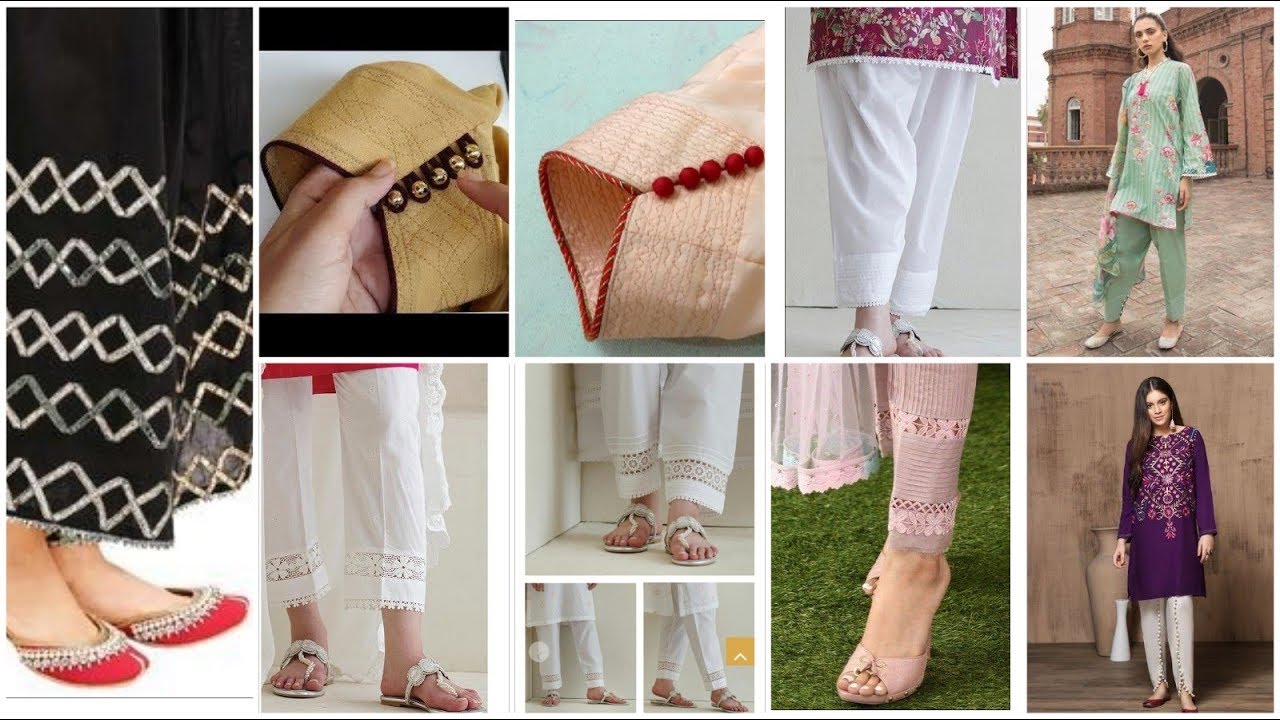 Very stylish latest designers cotton lawn trouser design 2020 most