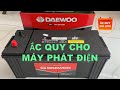 MÁY PHÁT ĐIỆN DÙNG BÌNH ẮC QUY GÌ? i Ắc Quy cho Máy Phát Điện