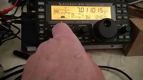 Comparing sensitivity IC-7200 vs KX3 (bad sound)