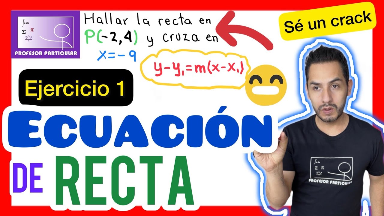 Ecuacion De La Linea Recta Geometria Analitica Youtube