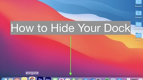 Hide Your Dock Macbook Computers