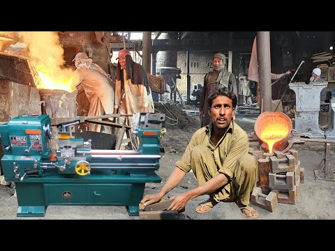 Incredible Process Of Making Lathe Machine