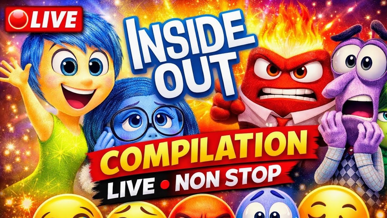 Inside Out Compilation 🤯 Joy, Sadness, Anger & Anxiety Non-Stop