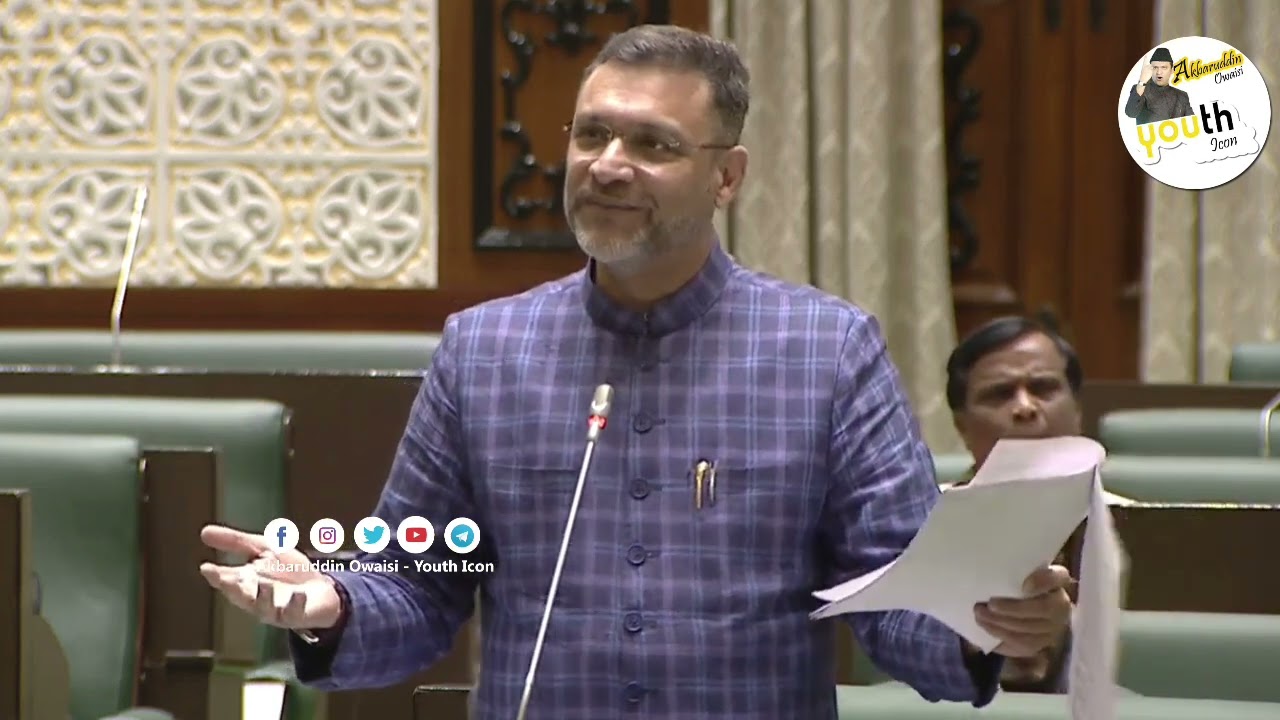 Akbaruddin Owaisi Speaking On Motion Of Thanks On Governor's Address In TG 
