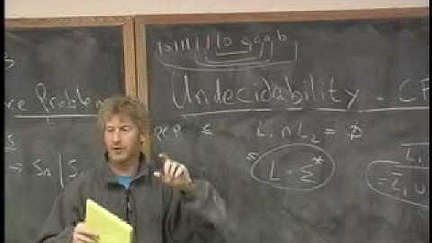 Lecture 10 - Undecidability and CFLs (Part 7/8)