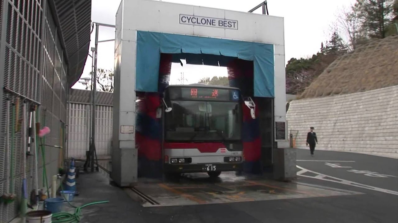 バス洗車機 トラック洗車機 Bt 18d 動画 日本車輌洗滌機株式会社