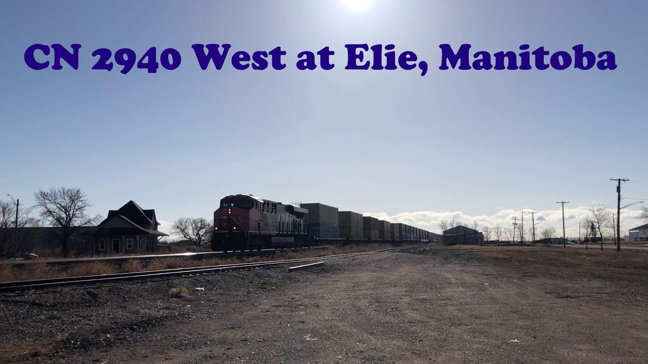 CN 2940 West at Elie, Manitoba YouTube