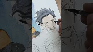Natsuki subaru full colouring process || Re : Zero