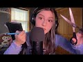 ASMR FAST 5 ROLEPLAYS ONE VIDEO (haircut, bad energy removal, cranial nerve, makeup, sketching you)