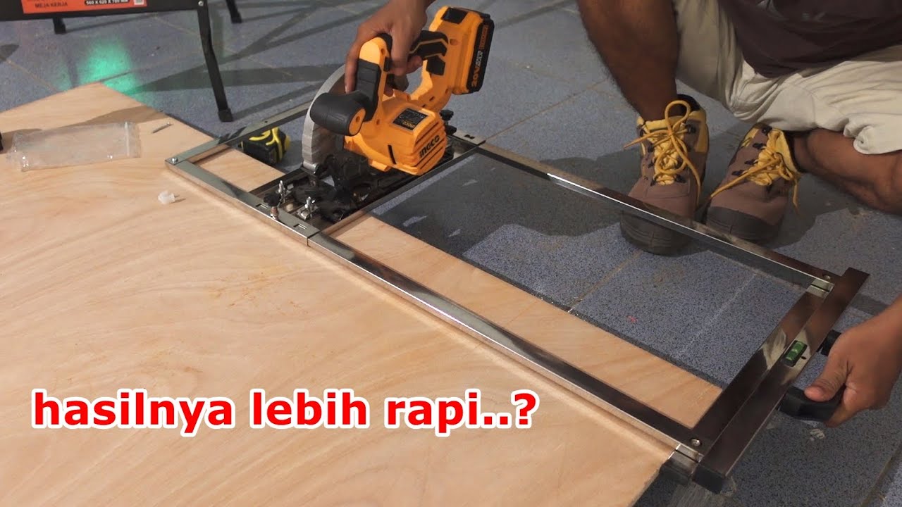nyobain alat bantu potong track saw dari BESTTOOLS - beneran bisa rapi??