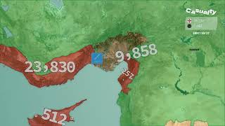 The first Crusade from (1096-1099) using Google Maps