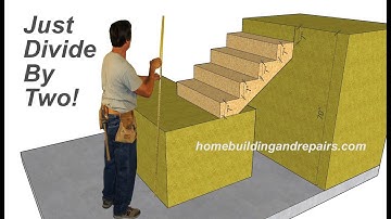 Easiest Way To Calculate Height Of Stair Landing When Both Sides Have Same Amount Of Steps