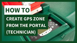 How to create a GPS zone from the portal (Technician)