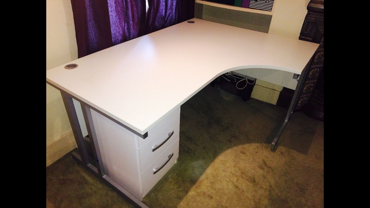 Corner Desk With Drawers YouTube