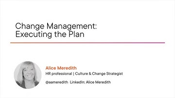 Change Management: Executing The Plan Course Preview