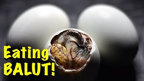 Voor het eerst BALUT (bevrucht eendenei) geprobeerd!