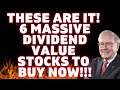 ‼️ My 6 Top DIVIDEND and VALUE Stock Picks Right Now? These Stocks! - Best Stocks To Buy Now 2026 ‼️