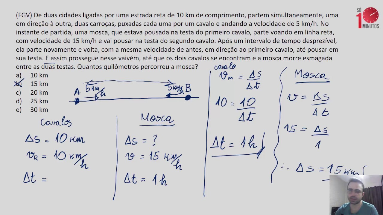 FÍSICA - CINEMÁTICA - Exercícios sobre Velocidade Relativa - Prof Daniel Sfair
