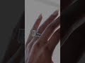 741ct gia certified radiant cut micropav lucida setting lab grown diamond engagement ring shorts