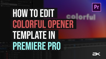 How to edit Stomp Colorful Opener Template in Adobe Premiere Pro