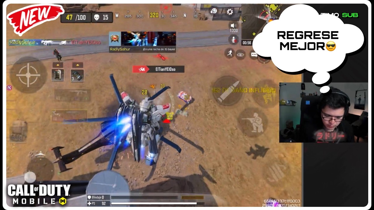 EL REY DEL POTENCIADO REGRESÓ👊🏻 RADLY🔥| CALL OF DUTY MOBILE |