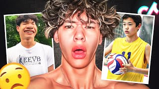 Reacting to my EMBARASSING VOLLEYBALL TikTok's