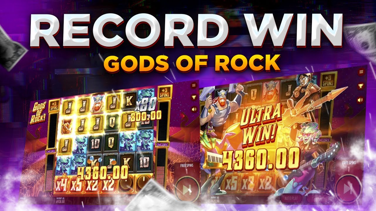 RECORD WIN on GODS OF ROCK slot! THIS SLOT IS JUST INSANE!
