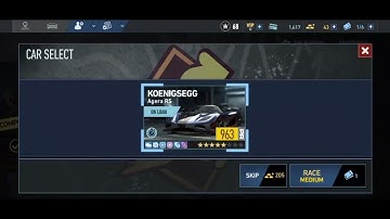 NFS No Limits Koenigsegg Agera RS