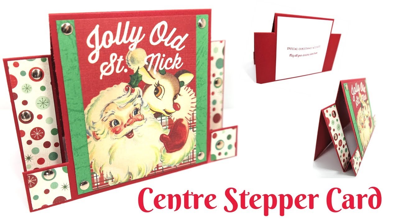 Christmas Cards | Centre Stepper Card | Video Tutorial - YouTube