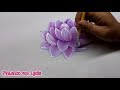 Como Pintar Flores / How To Paint Flower / Lirio Acuatico