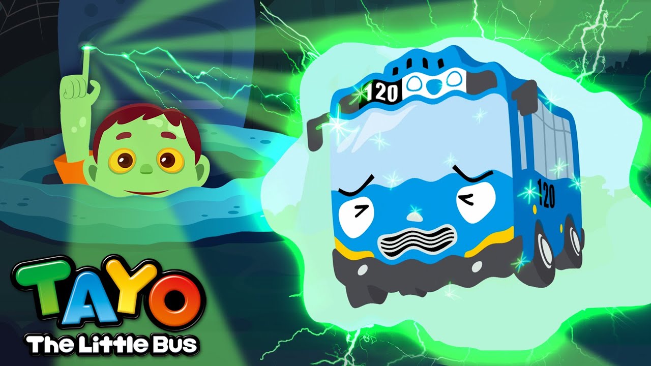 🎃 Spooky Ride Home! The Halloween Bus Goes Round and Round | Tayo's Halloween Movie for Kids