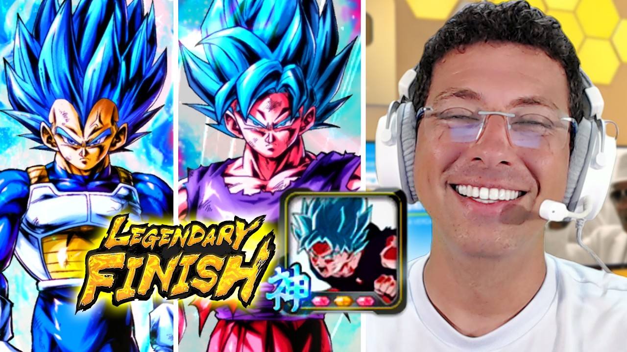 OS LINDOS!! VEGETA EVO E GOKU SSJ BLUE KAIOKEN 10X COM SEU EQUIPAMENTO UNICO NO PVP - DB LEGENDS