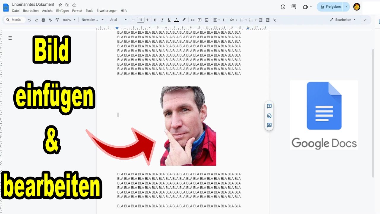 Google Docs Bild einfügen & bearbeiten | So wird’s gemacht!