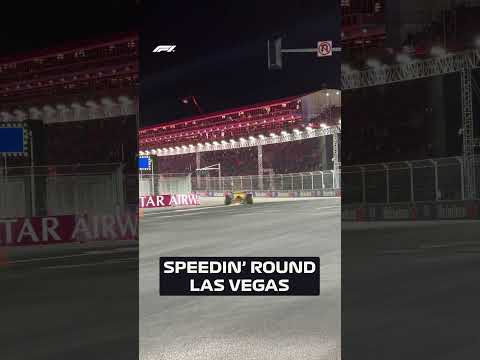 POV: The Incredible Speed Of An F1 Car In Vegas ⚡️