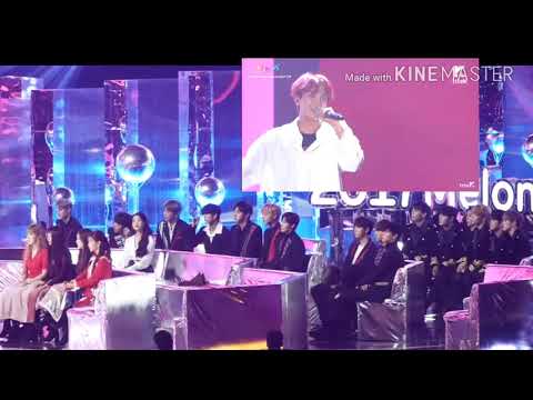 Red Velvet, IU, WANNAONE and JBJ reaction to BTS You Never Walk Alone (MMA 2017)