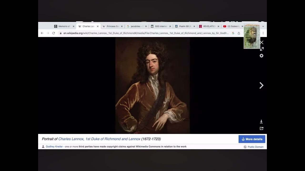 King Charles II AKA the Black Boy, is the Grandson of King James I of England (Royal House Of Judah)