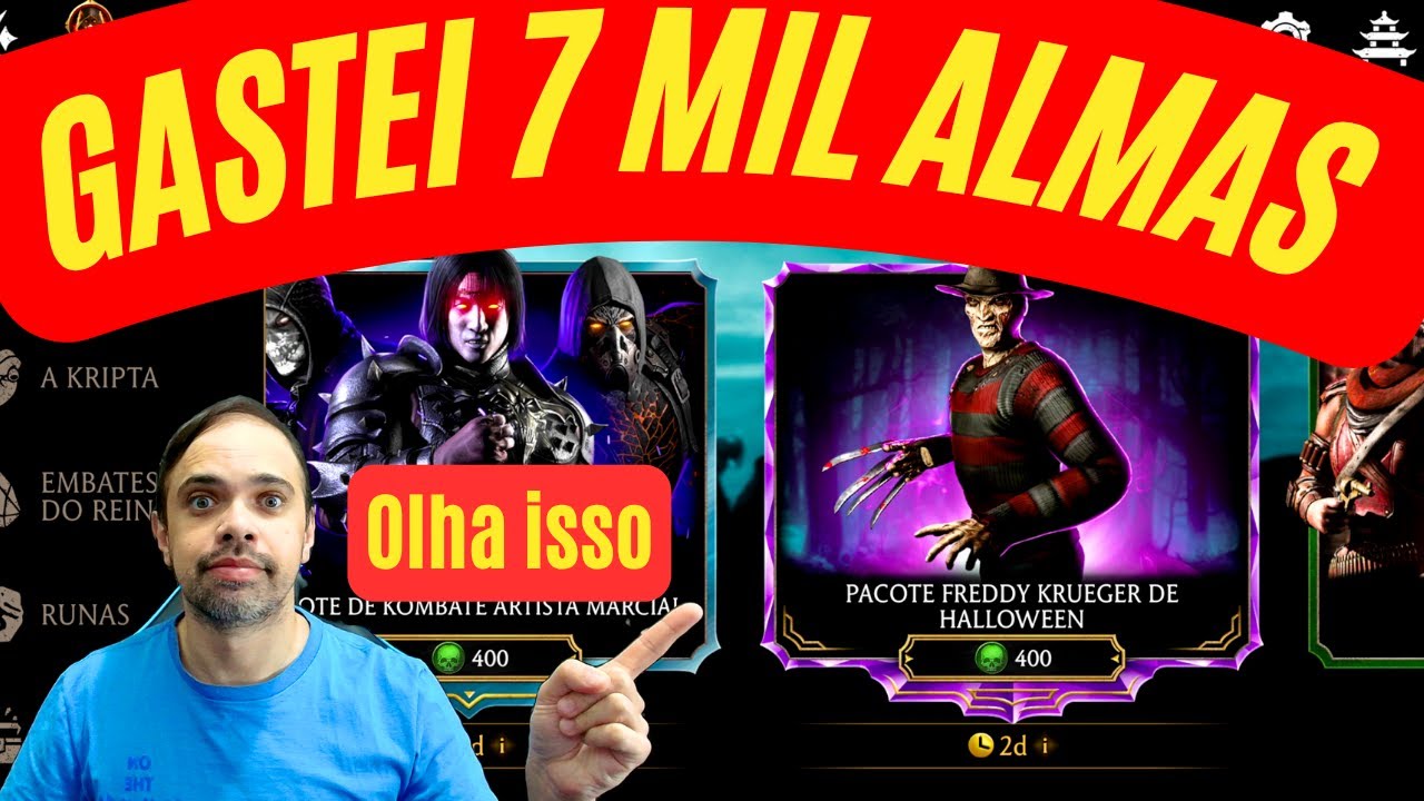 MK Mobile Gastei quase todas minhas almas ! Pacote Halloween ! Destravou aqui ?