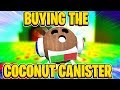 Buying The Coconut Canister In Roblox Bee Swarm Simulator