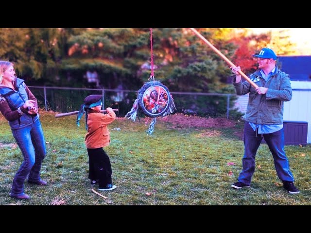 Pinata on a Stick Birthday Party 