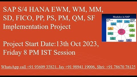 SAP PS Trainees are presented CAPEX Procurement Fit-Gap demonstration session - Call  +9178670 78125