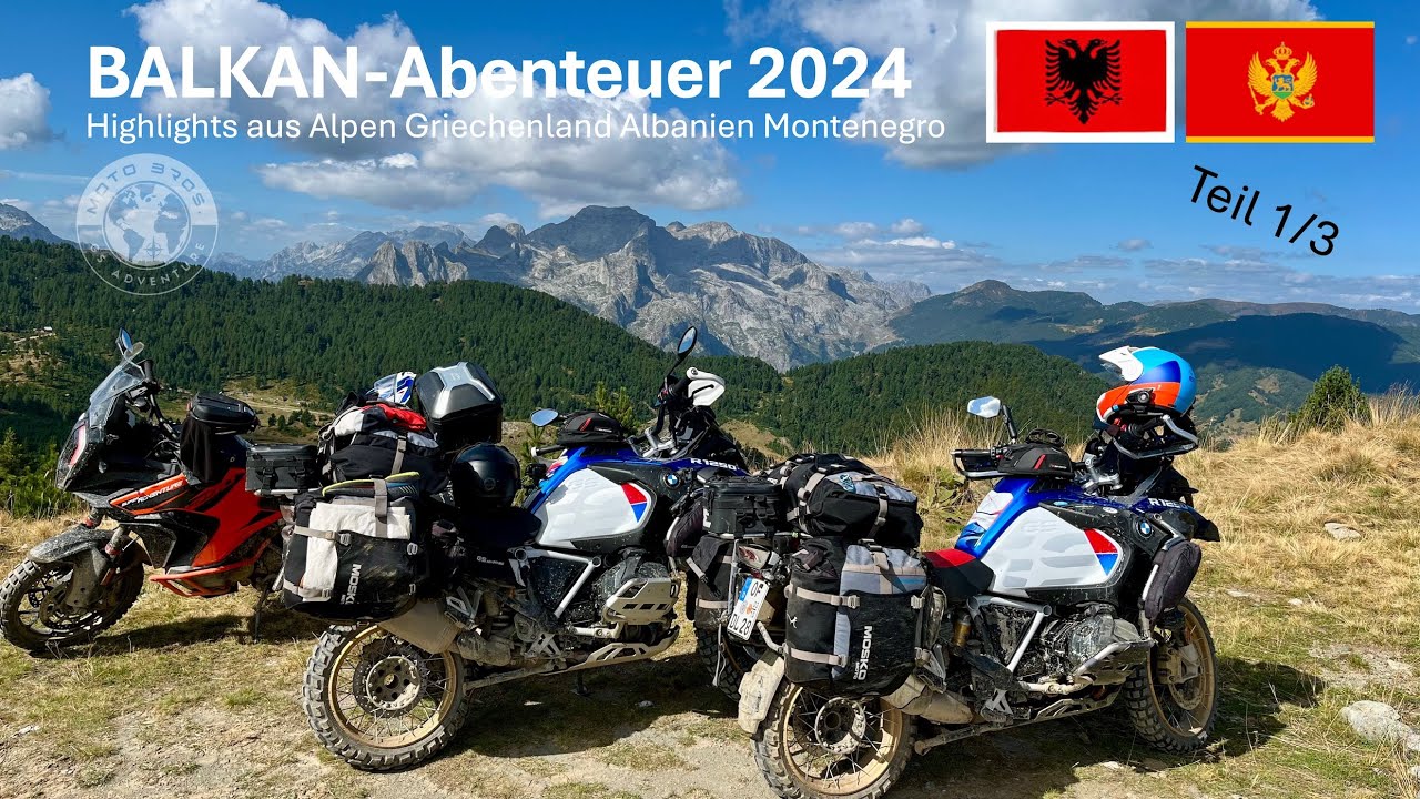 Motorradabenteuer Balkan 2024 Anreise via Alpen Italien nach Griechenland