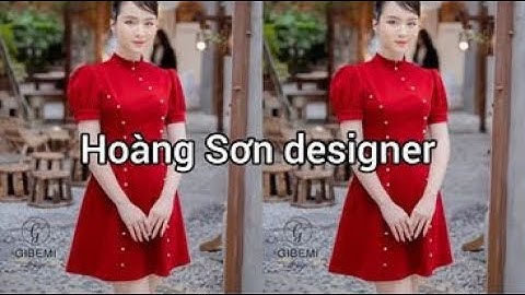 Dạy cắt may hướng dẫn cách cắt đầm cổ tàu bổ mảnh  xòe tay rút nhún| Hoàng Sơn designer