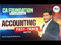 CA Foundation Accounting Fast-Track Lecture 2 | For Sept.25  Exam | CA CS Harish A. Mathariya