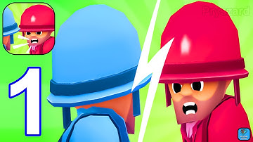 Hold The Line - Gameplay Walkthrough Part 1 Tutorial Army Commander Game (iOS,Android)