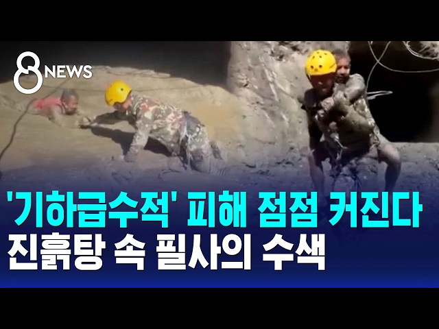 하루에 시신 100여 구 수습..필사의 수색 / SBS 8뉴스