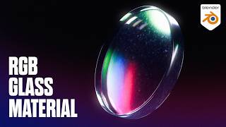 Procedural RGB glass material in Blender