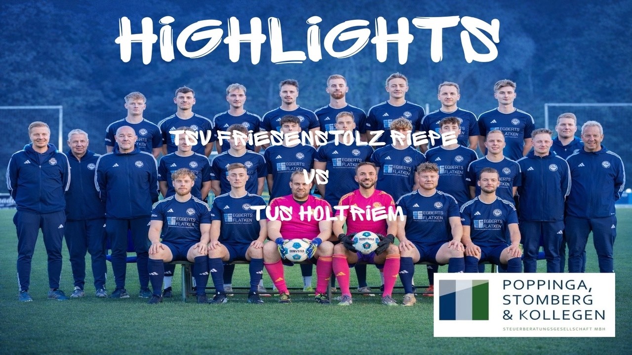Highlights TSV Friesenstolz Riepe gegen TuS Holtriem