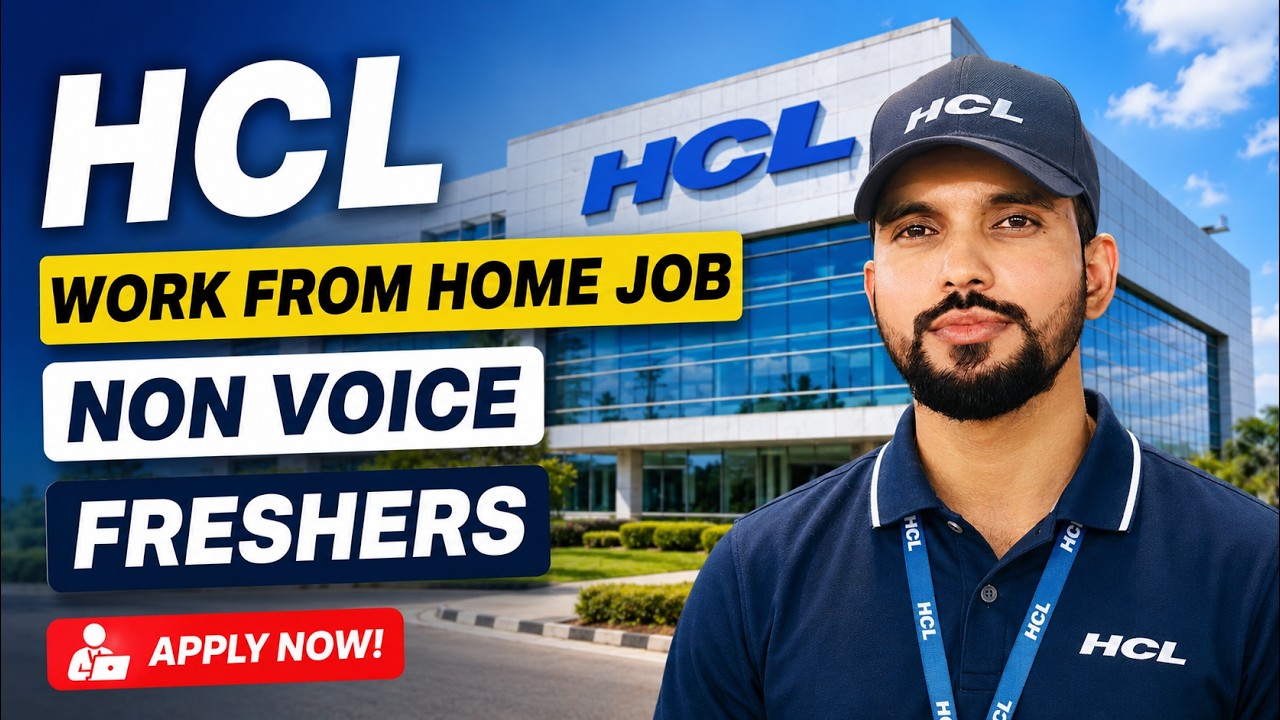 HCL Work From Home Job 2026 | Non Voice Process Hiring Freshers - YouTube