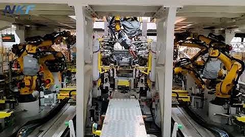 Multiple Fanuc robots applied to the automated production line of BIW.🦾🤖