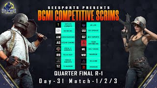 SEESPORTS COMPETITIVE SCRIMS I QUALIFYING ROUND DAY-31 #BGMILIVESTREAM #bgmicustomrooms #pubgmobile